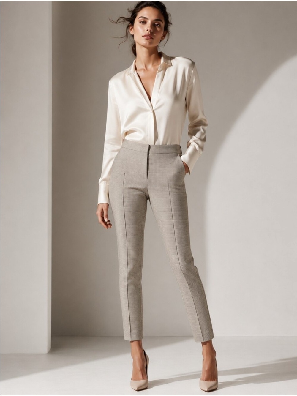 Akris Punto Tailored Slim Ankle Pants